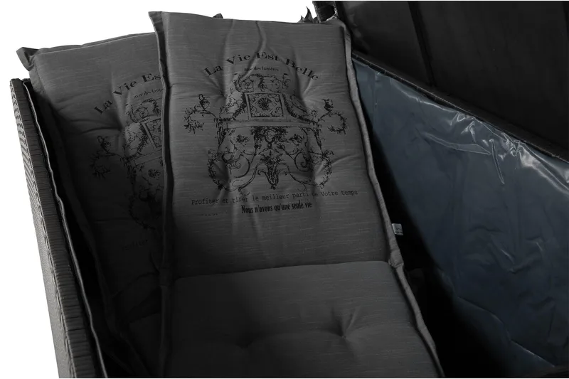 Gigant vattentät dynbox XL utomhus - Dynlåda i konstrotting (B150xD90xH101 cm) - Svart - Products - Utemöbler & utemiljö - Utomhusförvaring - Dynförvaring - Dynbox & dynlåda