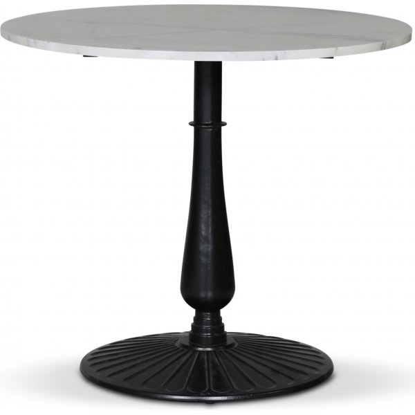 Flair rundt spisebord 85 cm - Mystery E100 fod / Lys marmor