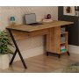Nero skrivebord 120 x 50 cm - Valnd/sort