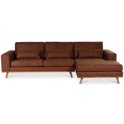 Ranger divan sofa hjre - Cognac lder