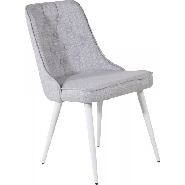 Alice Deluxe spisestuestol - Lysegr/hvid