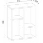 Lupus sidebord 51,4 x 22 cm - Hvid
