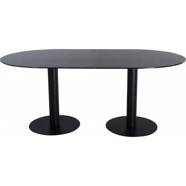 Snus spisebord 180 cm - Sort