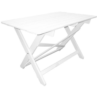 Knohult spisebord 125 cm - Hvid + Pletfjerner til møbler