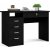 Funktion Plus skrivebord med 4 skuffer 109,3 x 48,5 cm - Sort ske
