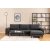 Berlin divan sofa med metal ben hjre - antracit