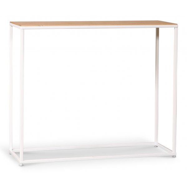 Cliff konsolbord 90 x 75 cm - Hvid / Sildeben eg