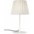 Agnar bordlampe til udendrs brug med plisseret skrm - Beige/hvid - 57 cm