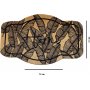 Morgen drmtte Beige/sort - 40 x 75 cm