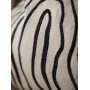 Curve pudebetrk 45 x 45 cm - Sort/hvid
