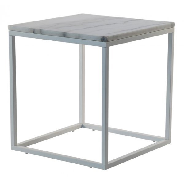 Accent sofabord 50 - Hvid marmor