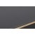 Estrela spisebord 120-180 x 79 cm - Antracit/guld/sort
