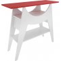 Ese sidebord 100 x 35 cm - Hvid/rd