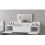 Zakkum toiletbord 100 x 39 cm - Hvid