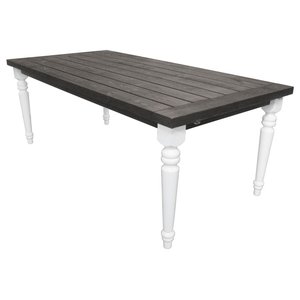 Spisebord Milton - Hvid/gr + Mbelplejest til tekstiler