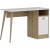 Corso skrivebord 110x50 cm - Hvid/safir eg