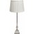 Linn bordlampe - Offwhite/krom - 49 cm