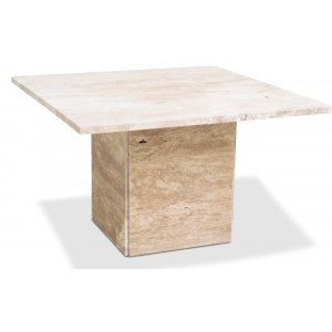 Level sofabord 75x75 cm - Travertin