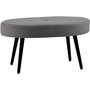Candy oval fodskammel 90 cm - Gr/sort