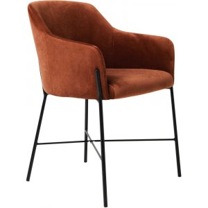 Praxis stol - Rustfarvet fljl/sort