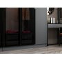 Cikani garderobe med spejldre 225x52x210 cm - antracit