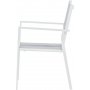 Spisest med 6 stole og spisebord 205 x 90 cm gr/hvid - Copacabana