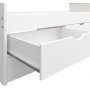 Alba seng med opbevaring 90 x 200 cm - Hvid