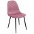 Seat spisegruppe, spisebord med 4 stk Carisma fljlstole - sort / koral