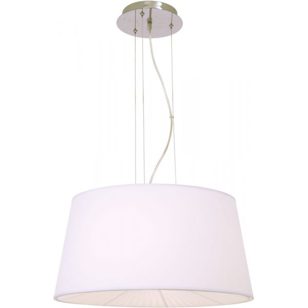 Omega loftslampe - Hvid/krom