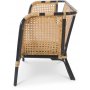 Marbella lnestol - Rattan/sort