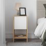 Ema sengebord - Safir eg/hvid