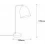 Tatovering bordlampe - Hvid