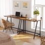 Dumas skrivebord 100 x 50 cm - Brun/sort