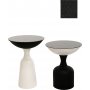 Kalk sidebord 46 cm - Sort/hvid