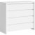 Kaspisk kommode 105 x 92 cm - Hvid