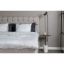 Malsta bordlampe - Hvid marmor/sort
