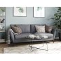 Country 2,5 sders sofa - Gr (stof) / Sorte ben + Pletfjerner til mbler