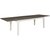Marstrand spisebord butterfly 200-290 cm - Lysegrå/røgbejdset lakeret egefiner