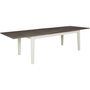 Marstrand spisebord butterfly 200-290 cm - Lysegr/rgbejdset lakeret egefiner