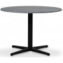 SOHO spisebord O105 cm - Mat sort tvrfod / Gr marmor