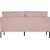 Kingsley 2,5-personers sofa - Lyst rosa fljl + Mbelplejest til tekstiler