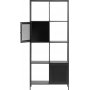 Billy sort metal reol - 180x80 cm