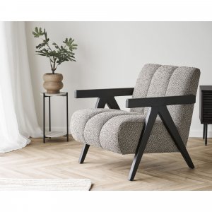 Leuven sidebord Ø27 cm - Sort/beige Leuven sidebord Ø27 cm - Sort/beige