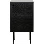Volumen sengebord - Sortbejdset eg