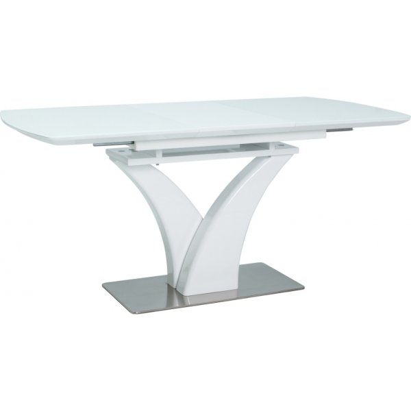 Faro spisebord 120-160 cm - Hvid