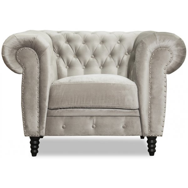 Ashford chesterfield-lnestol - Grbeige fljl