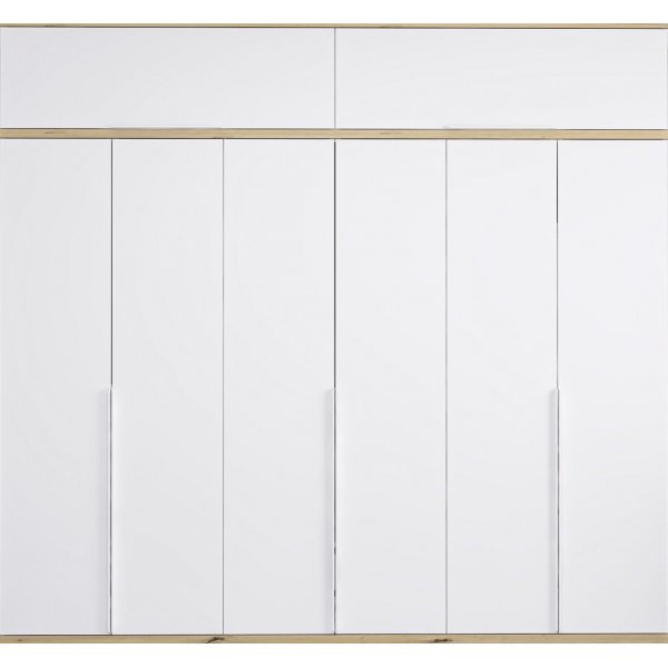 Lyn garderobe 270 x 52 x 250 cm - Hvid