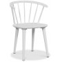 Nomi spisegruppe 180 cm bord med 6 stk hvide Fredrik Pindestole med ramme + Pletfjerner til mbler
