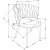 Cadeira spisestuestol 517 - Mrkegrn/guld