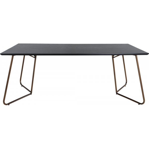 Cardinal spisebord 190 cm - Sort/kobber
